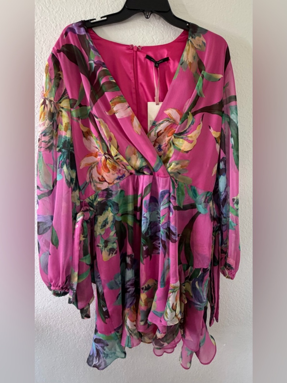 Women’s Alex Marie Floral Chiffon Wrap Dress size-14